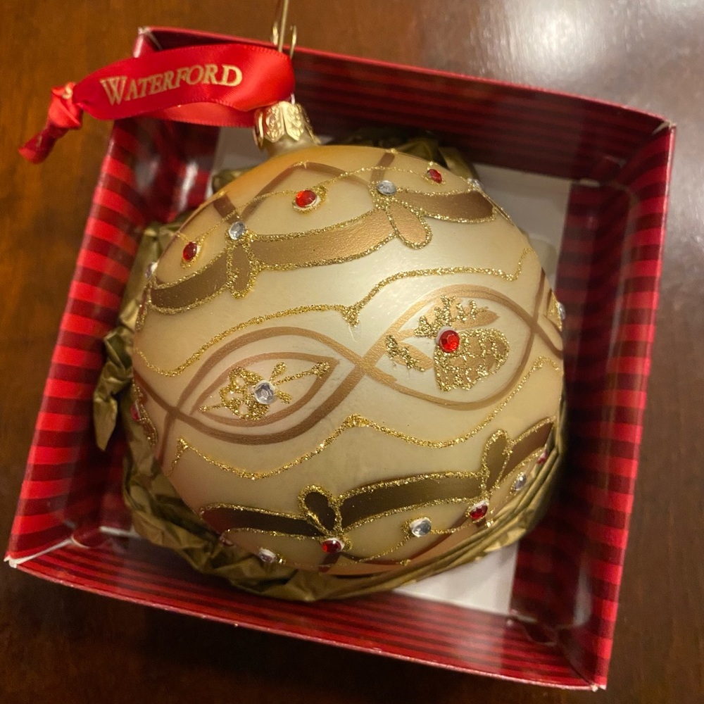 ✨Waterford Holiday Heirlooms Ball Ornament Rare Vintage